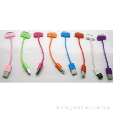 Mobile Phone Data Line Cable Short Cable Charging Line Cable for iPhone HTC